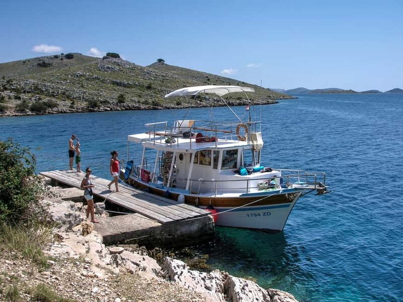 Mikado Kornati Excursion - Stop 2: Tarac Bay break with a church, Tureta Fort, and a swim (60 minutes)