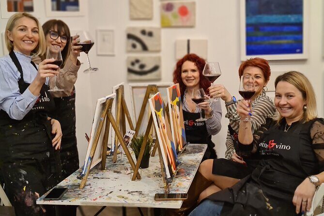 Painting party at Art Bottega - Paint & Wine Studio in Zadar - The real value: paying for supplies plus a take-home souvenir
