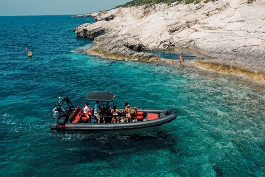 Zadar: Dugi Otok, Kornati Park, Sakarun Beach Speedboat Tour - Golubinka cave: a different snorkeling feeling on the west coast