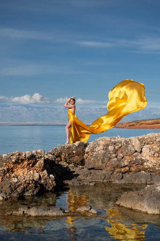 Zadar: Flying dress photo shoot - Choosing among three photo locations around Zadar
