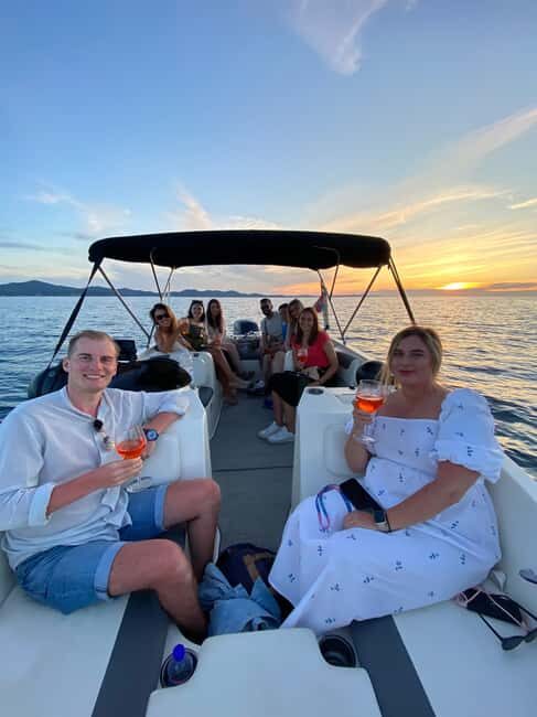 Zadar: Golden Hour Cruise RIB Tour Island Dinner Stop & Swim - On board: drinks, music, and a relaxed guide-led rhythm