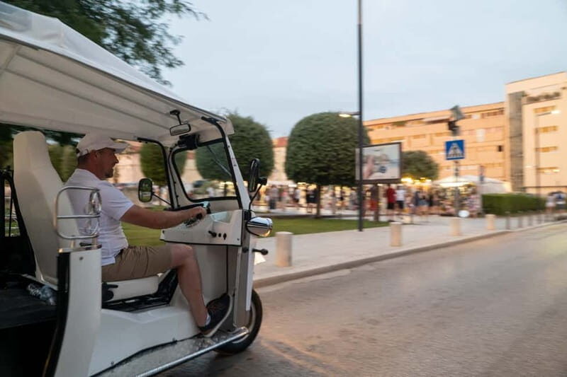 Zadar: Hidden Gems Eco Tuk Tuk Tour - Why a white electric tuk tuk works so well in Zadar