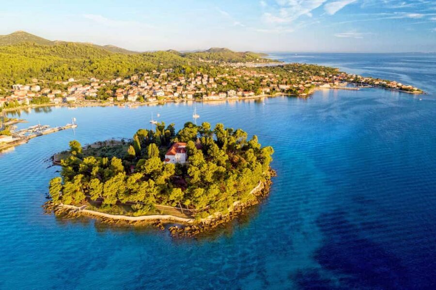 Zadar: Island-Hopping, Swimming & Snorkeling SpeedBoat Tour - Preko and Galevac: Sandy Beaches, a Walk, and Another Swim