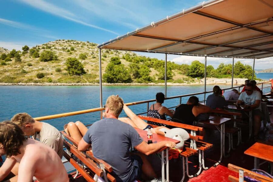 Zadar: Kornati and Telašćica Cruise with Ticket Included - Midday meal break: lunch onboard, plus wine and Rakija