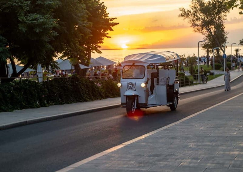 Zadar: Panorama Eco Tuk Tuk Tour - Greeting to the Sun: Solar-Powered Light at Dusk
