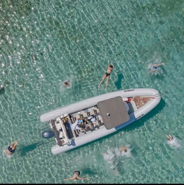 Zadar: RIB boat Tour to Hidden Bays with Snorkeling & Drinks - The Frnaža Bay stop: snorkel time in clear, fishy water