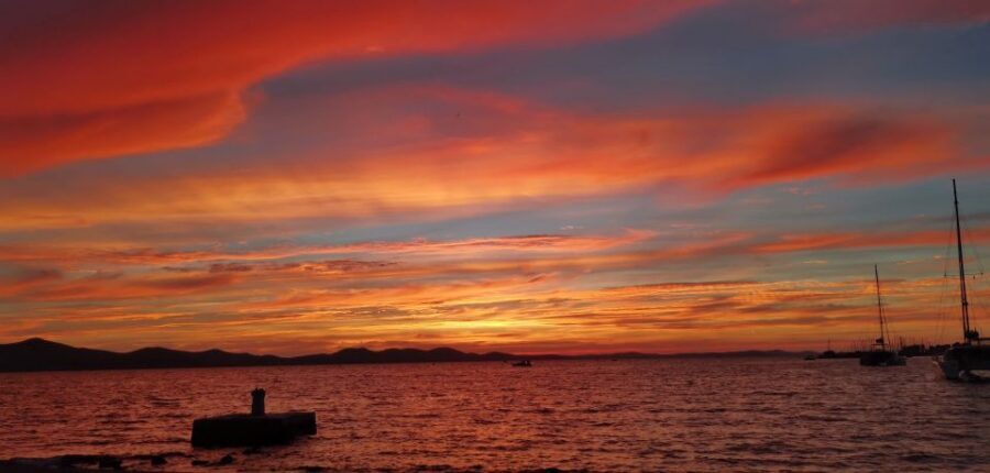 Zadar: Sunset & Nighttime Cruise with Sparkling Wine - The 12th-century ramparts and Lion Gate (UNESCO-listed walls)