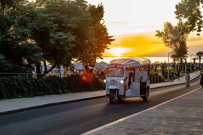 Zadar: Sunset Panorama Tour with Eco Tuk Tuk - The Church of St Donat stop: iconic silhouette, easy photo, quick context