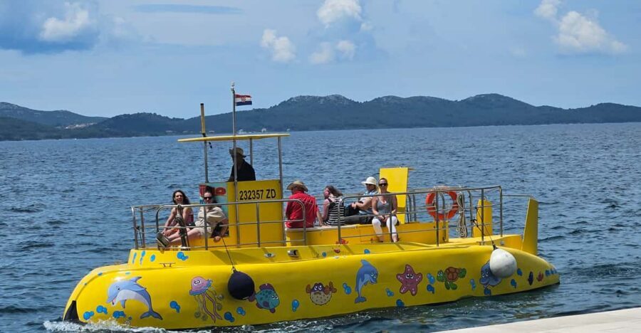 Zadar: Yellow Semi-Submarine Underwater Exploration Tour - Sea Organ views from the deck: Zadar from a waterline angle