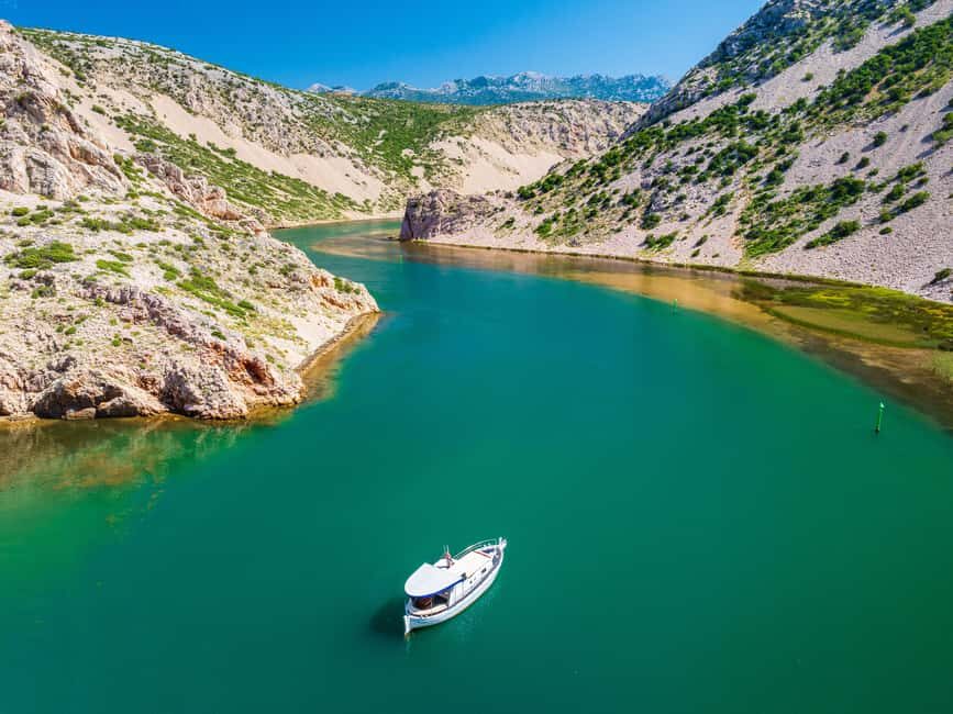 Zrmanja river & 3 Croatian seas boat tour - River mouth stop: calm water breaks on the way back